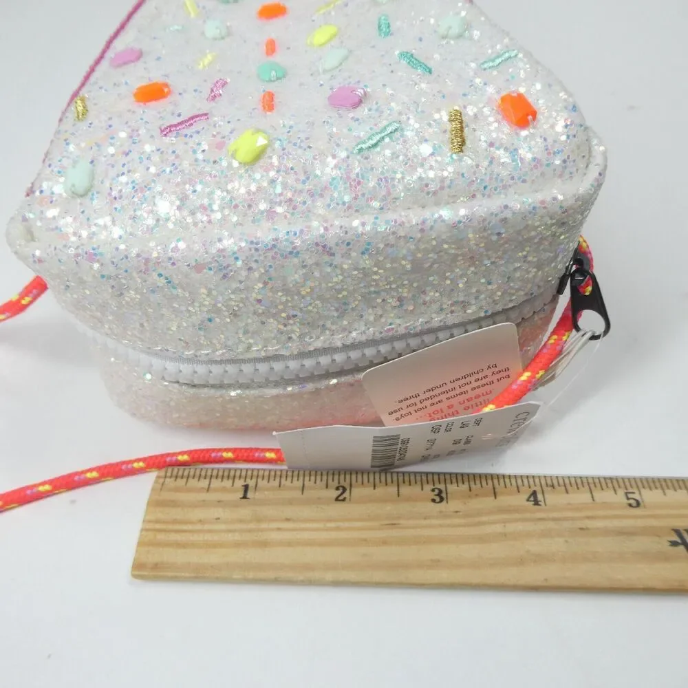 Piece of Cake Glitter Purse Crewcuts J Crew Kids Girls NWT
